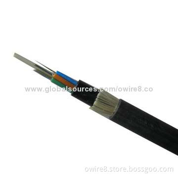 Outdoor Fiber-optic Stranded Loose Tube Non-metallic Strength Member Cable (GYHTY), Crush Resistance